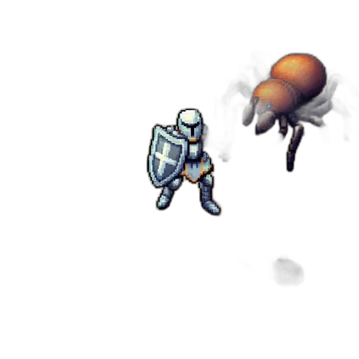 robot, creature, pixel art, concept art transparent PNG cut-out