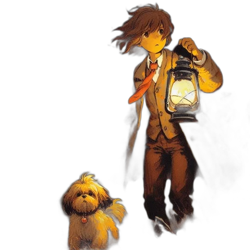 staff, concept art, pixel art, watercolor transparent PNG cut-out