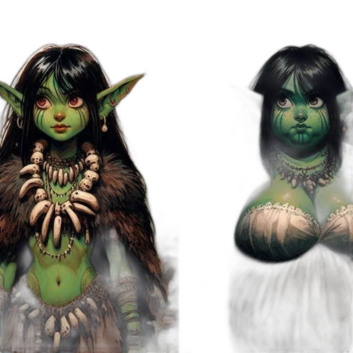 concept art, fantasy art, 3d render, comic book art transparent PNG cut-out