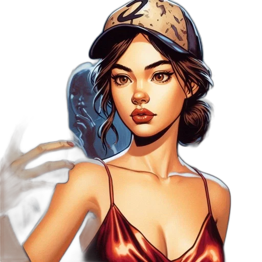 hat, comic book art, fantasy art, concept art transparent PNG cut-out