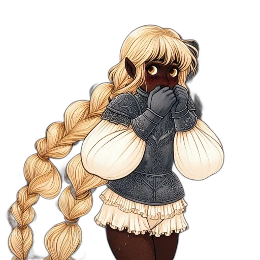 jacket, hair, dress, concept art transparent PNG cut-out