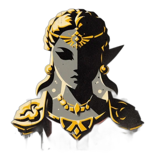 jewelry, crown, mask, staff transparent PNG cut-out