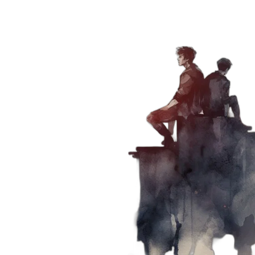 concept art, comic book art, fantasy art, watercolor transparent PNG cut-out