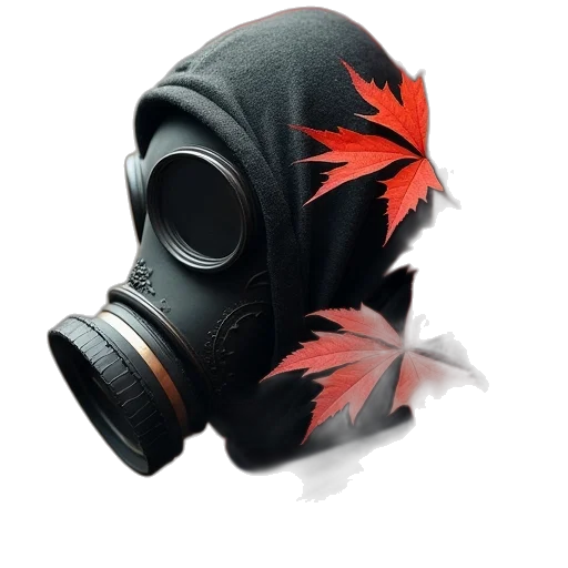 mask, weapon, concept art, 3d render transparent PNG cut-out