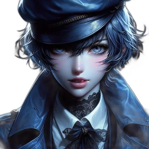 hat, face, staff, jacket transparent PNG cut-out
