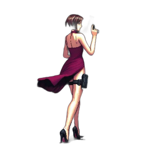 dress, staff, weapon, shoes transparent PNG cut-out