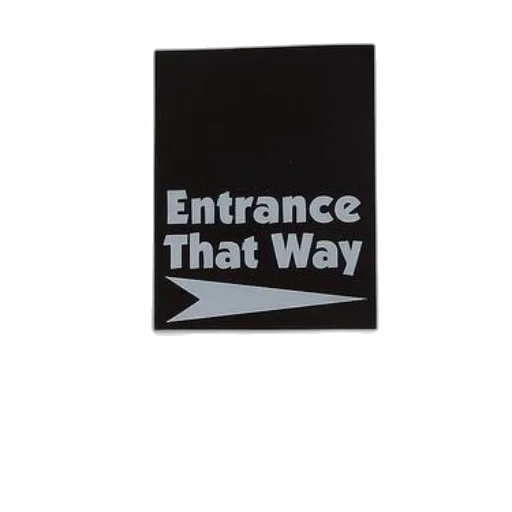 3d render, sign, door, reads transparent PNG cut-out