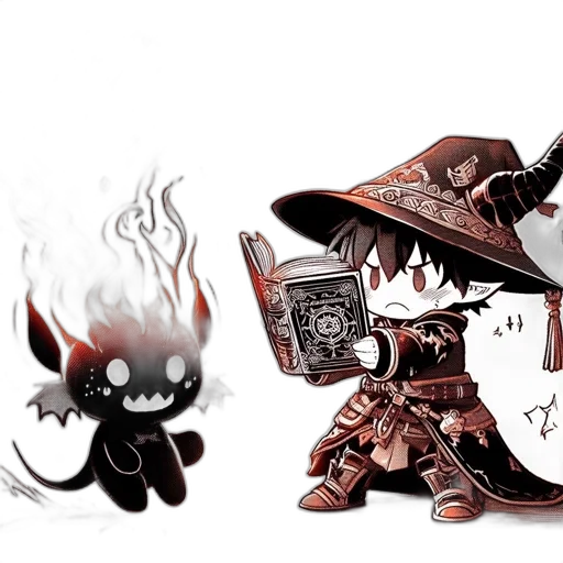 concept art, fantasy art, comic book art, pixel art transparent PNG cut-out