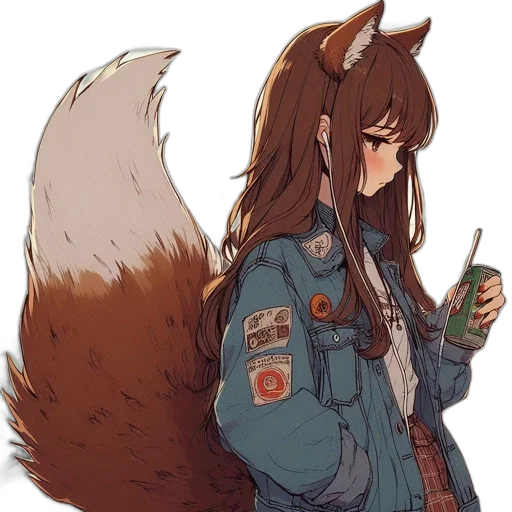 jacket, staff, animal, creature transparent PNG cut-out