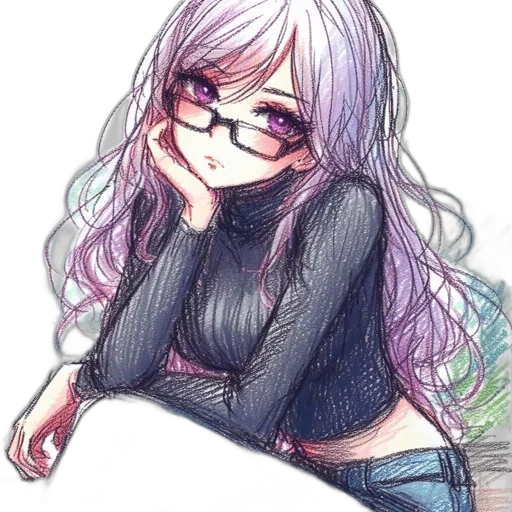 dress, staff, face, hair transparent PNG cut-out