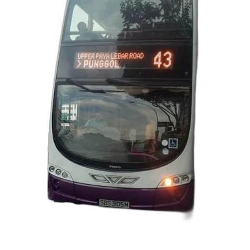 3d render, photorealistic, double-decker, bus transparent PNG cut-out