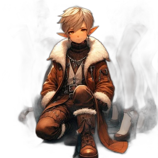 staff, jacket, mask, dragon transparent PNG cut-out