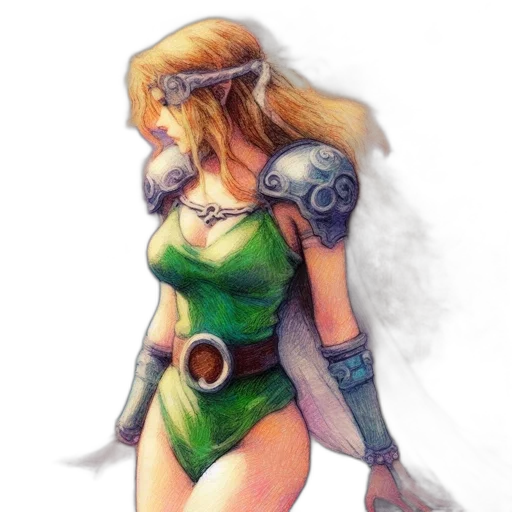 dress, weapon, concept art, fantasy art transparent PNG cut-out