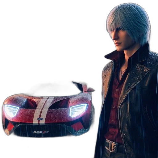 jacket, car, weapon, concept art transparent PNG cut-out
