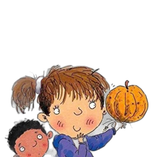 cartoon, fog, city street, pumpkin transparent PNG cut-out