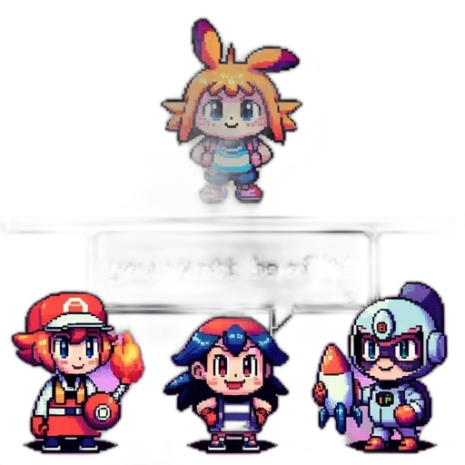 crown, pixel art, concept art, 3d render transparent PNG cut-out