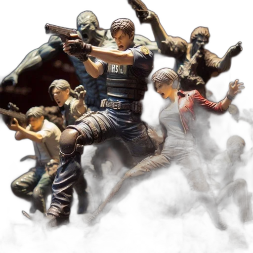 concept art, fantasy art, comic book art, figurine transparent PNG cut-out