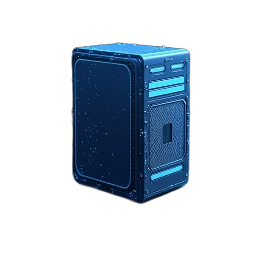 robot, weapon, 3d render, pixel art transparent PNG cut-out