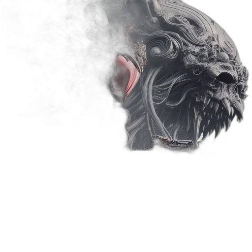 mask, face, dragon, creature transparent PNG cut-out