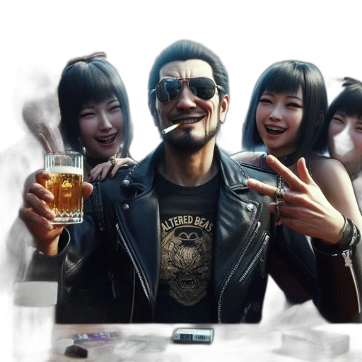 jacket, bottle, face, robot transparent PNG cut-out