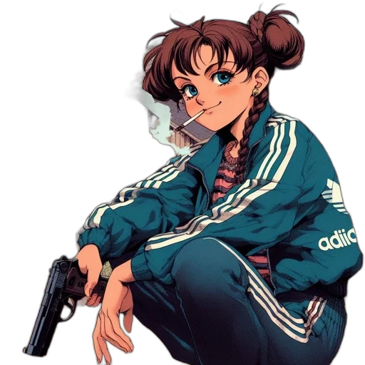 jacket, weapon, staff, animal transparent PNG cut-out