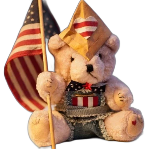 staff, 3d render, teddy, bear transparent PNG cut-out