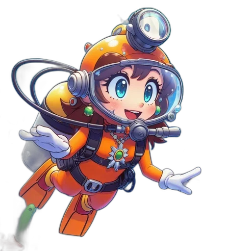 robot, weapon, staff, flower transparent PNG cut-out