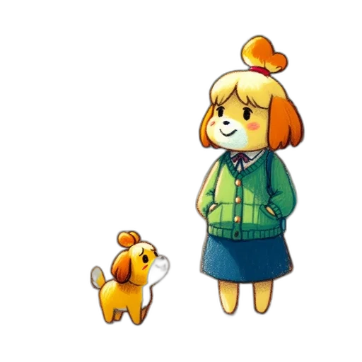 staff, animal, creature, jacket transparent PNG cut-out