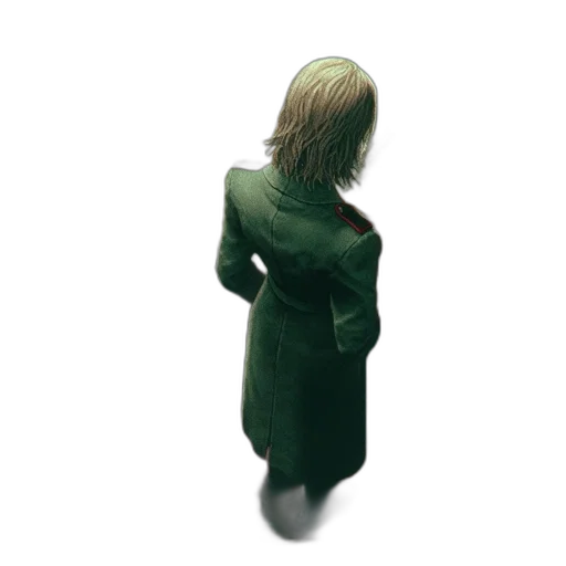 dress, jacket, staff, robot transparent PNG cut-out