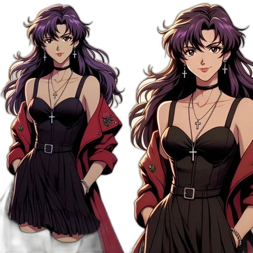 dress, concept art, anime, pixel art transparent PNG cut-out