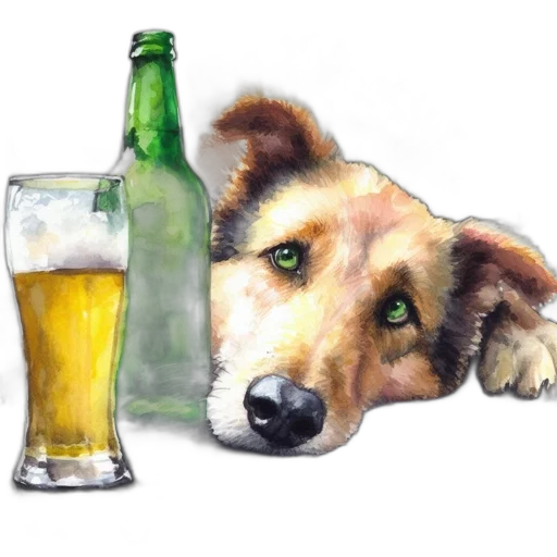 animal, photorealistic, oil painting, watercolor transparent PNG cut-out