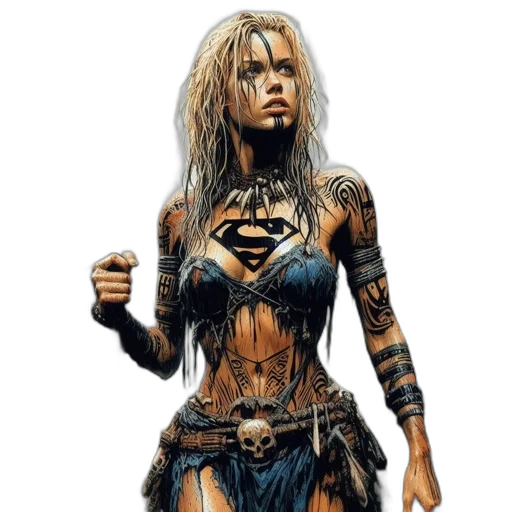 comic book art, concept art, fantasy art, photorealistic transparent PNG cut-out