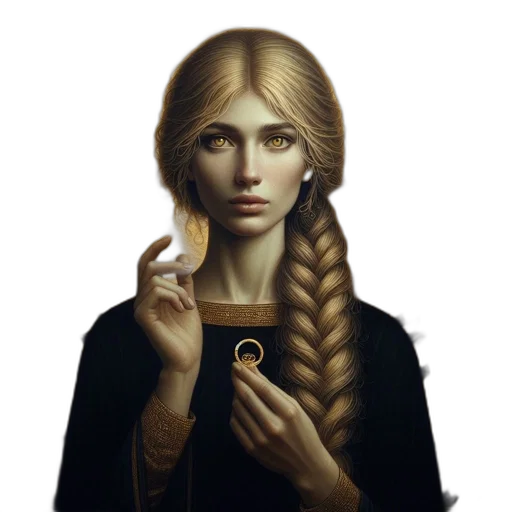 jewelry, face, dress, hair transparent PNG cut-out