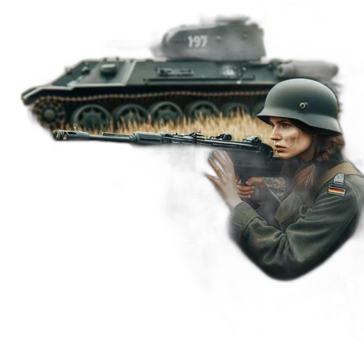 weapon, face, hat, jacket transparent PNG cut-out