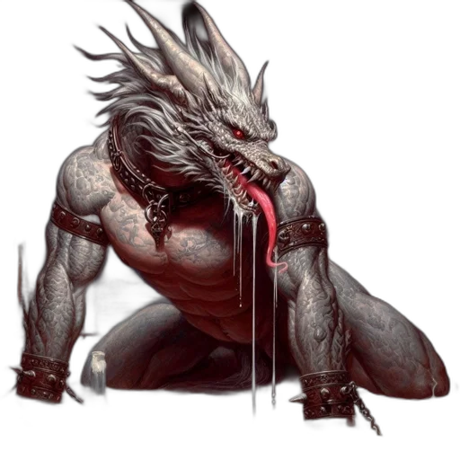 dragon, creature, animal, staff transparent PNG cut-out