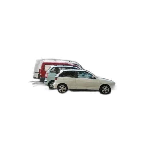car, staff, 3d render, busy transparent PNG cut-out