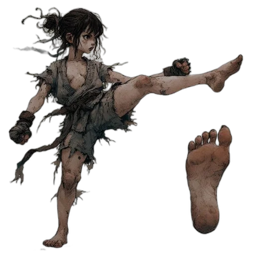 shoes, creature, weapon, concept art transparent PNG cut-out