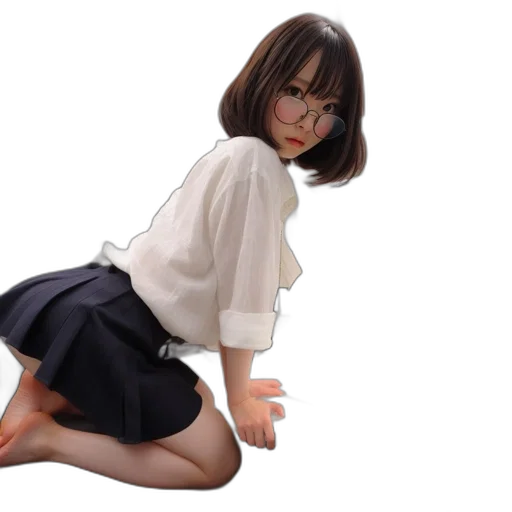 dress, robot, staff, creature transparent PNG cut-out