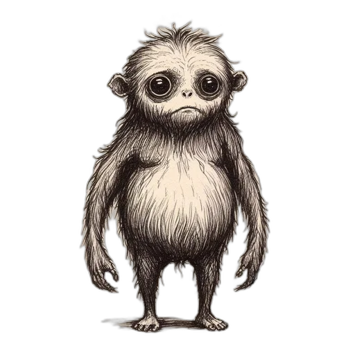 creature, animal, staff, face transparent PNG cut-out