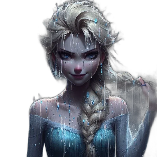 dress, face, fantasy art, concept art transparent PNG cut-out