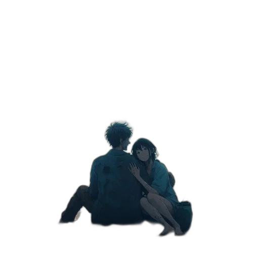 jacket, umbrella, creature, hair transparent PNG cut-out