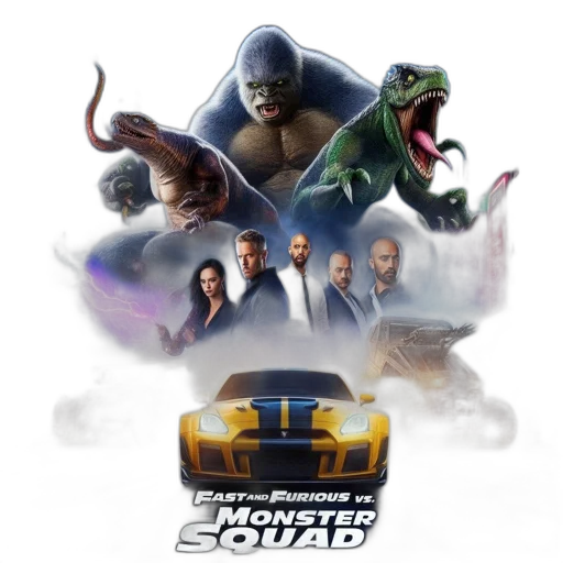 car, concept art, poster, fast transparent PNG cut-out