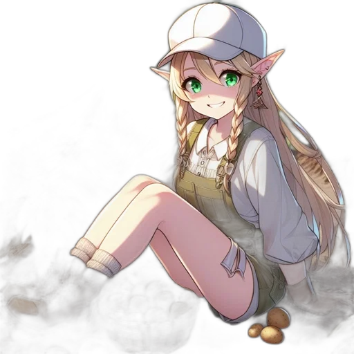 hat, staff, creature, dragon transparent PNG cut-out