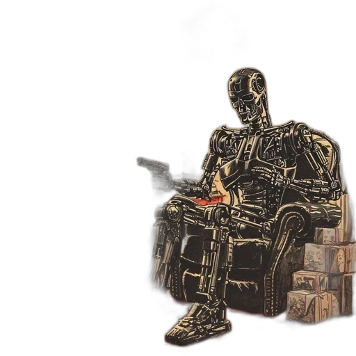 furniture, robot, jacket, weapon transparent PNG cut-out