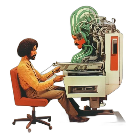robot, furniture, concept art, 3d render transparent PNG cut-out