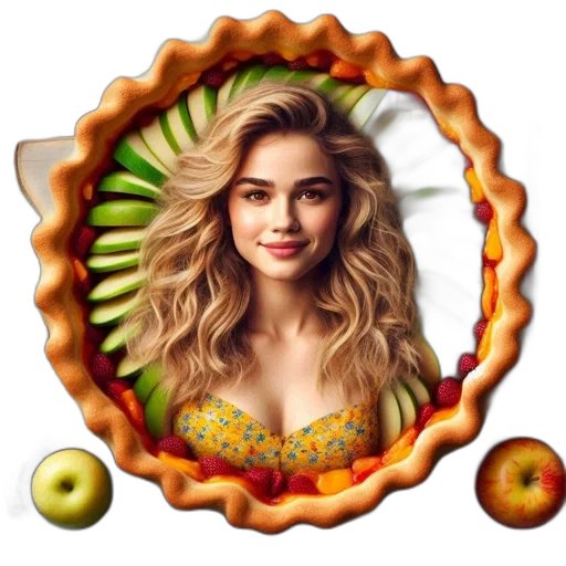 food, jewelry, photorealistic, pixel art transparent PNG cut-out