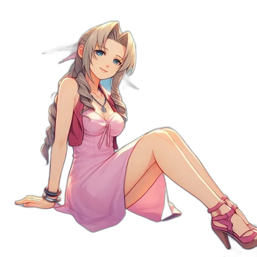 dress, staff, weapon, anime transparent PNG cut-out