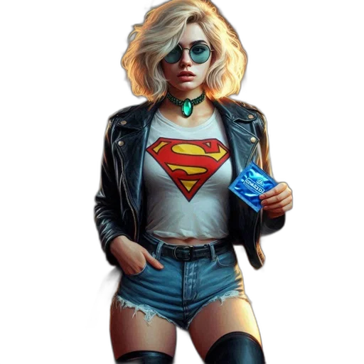 jacket, comic book art, concept art, pixel art transparent PNG cut-out