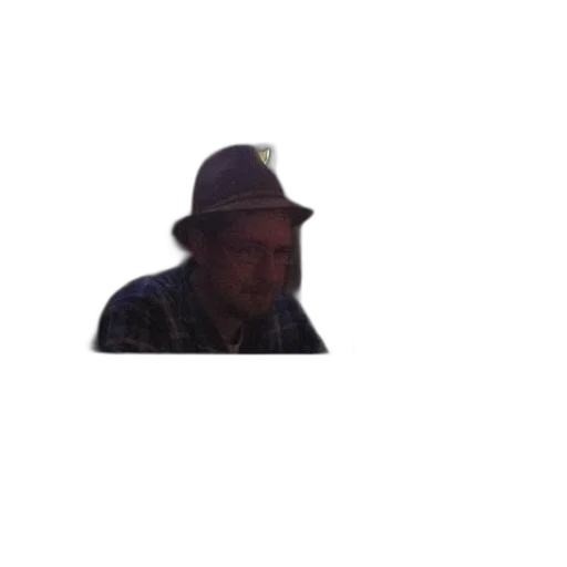 hat, face, staff, jacket transparent PNG cut-out