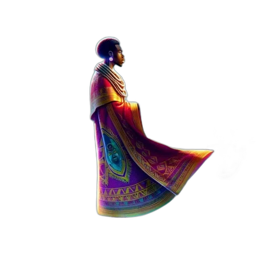 dress, staff, crown, jacket transparent PNG cut-out
